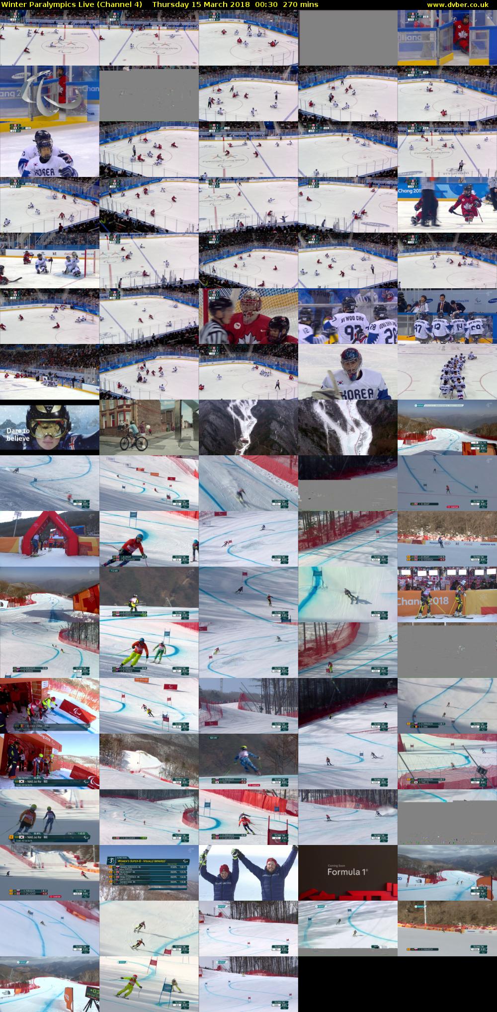 Winter Paralympics Live (Channel 4) Thursday 15 March 2018 00:30 - 05:00
