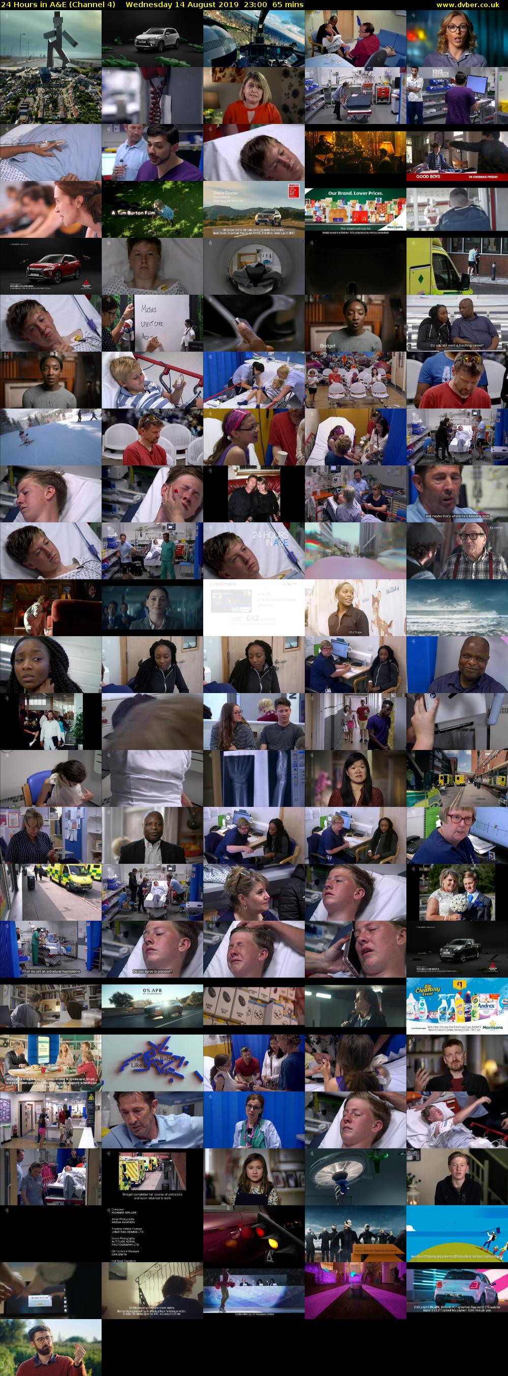 24 Hours in A&E (Channel 4) Wednesday 14 August 2019 23:00 - 00:05