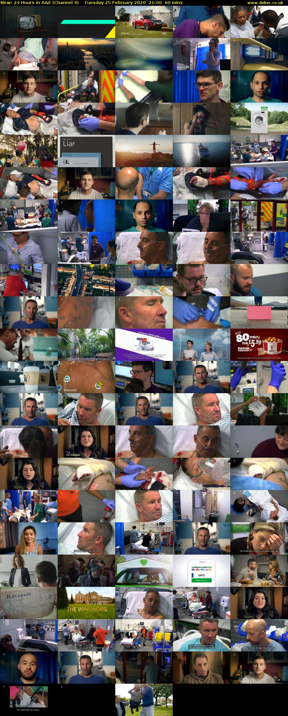 24 Hours in A&E (Channel 4) Tuesday 25 February 2020 21:00 - 22:00
