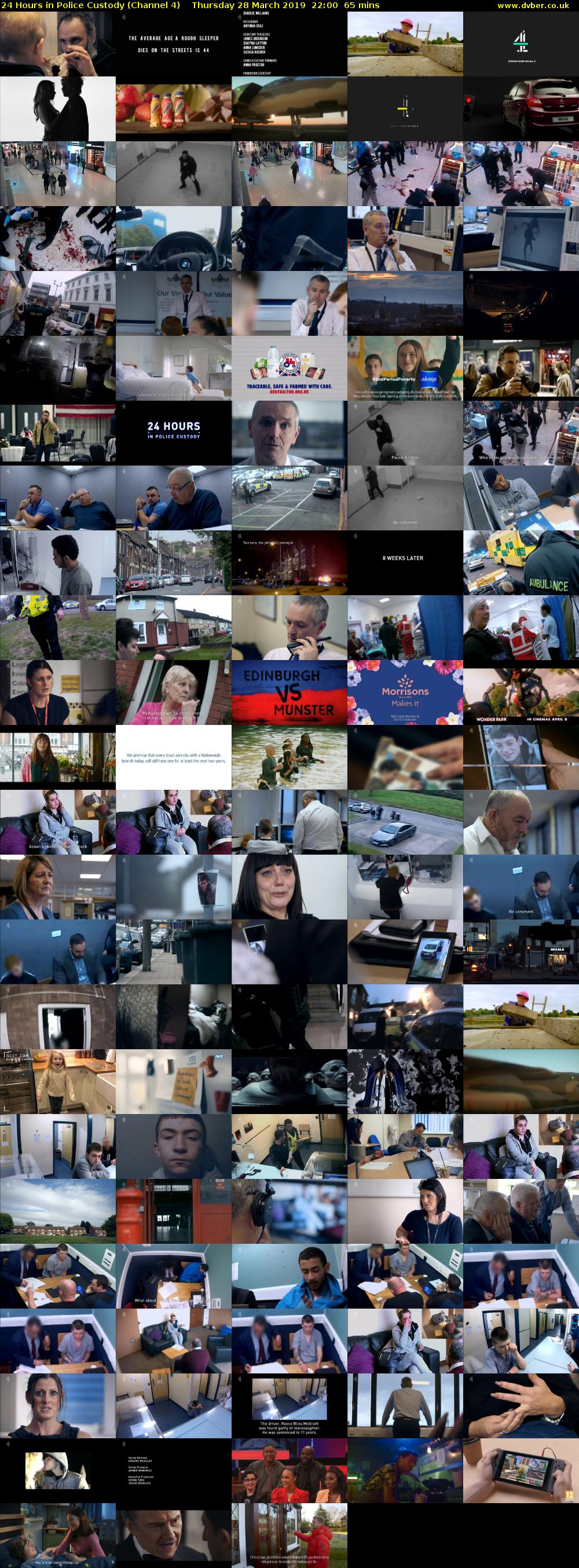 24 Hours in Police Custody (Channel 4) Thursday 28 March 2019 22:00 - 23:05