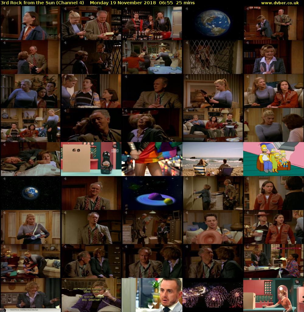 3rd Rock from the Sun (Channel 4) Monday 19 November 2018 06:55 - 07:20