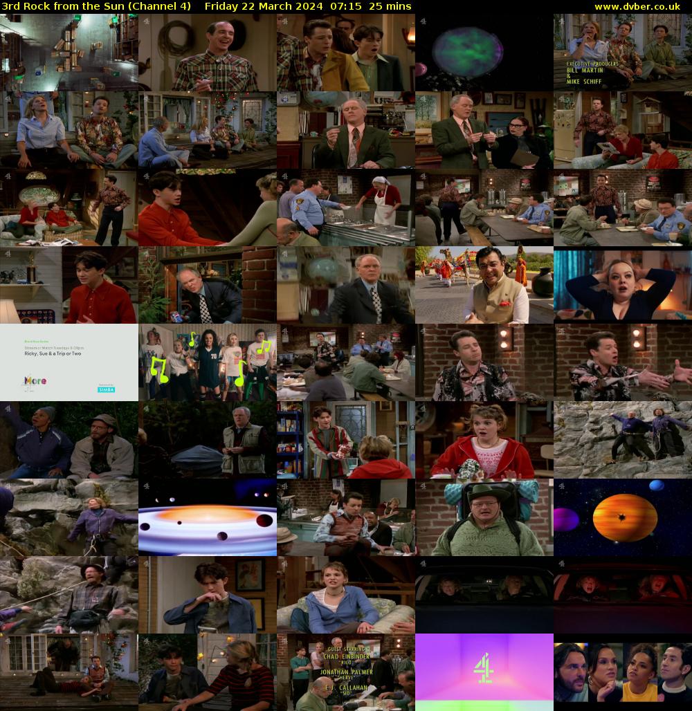 3rd Rock from the Sun (Channel 4) Friday 22 March 2024 07:15 - 07:40
