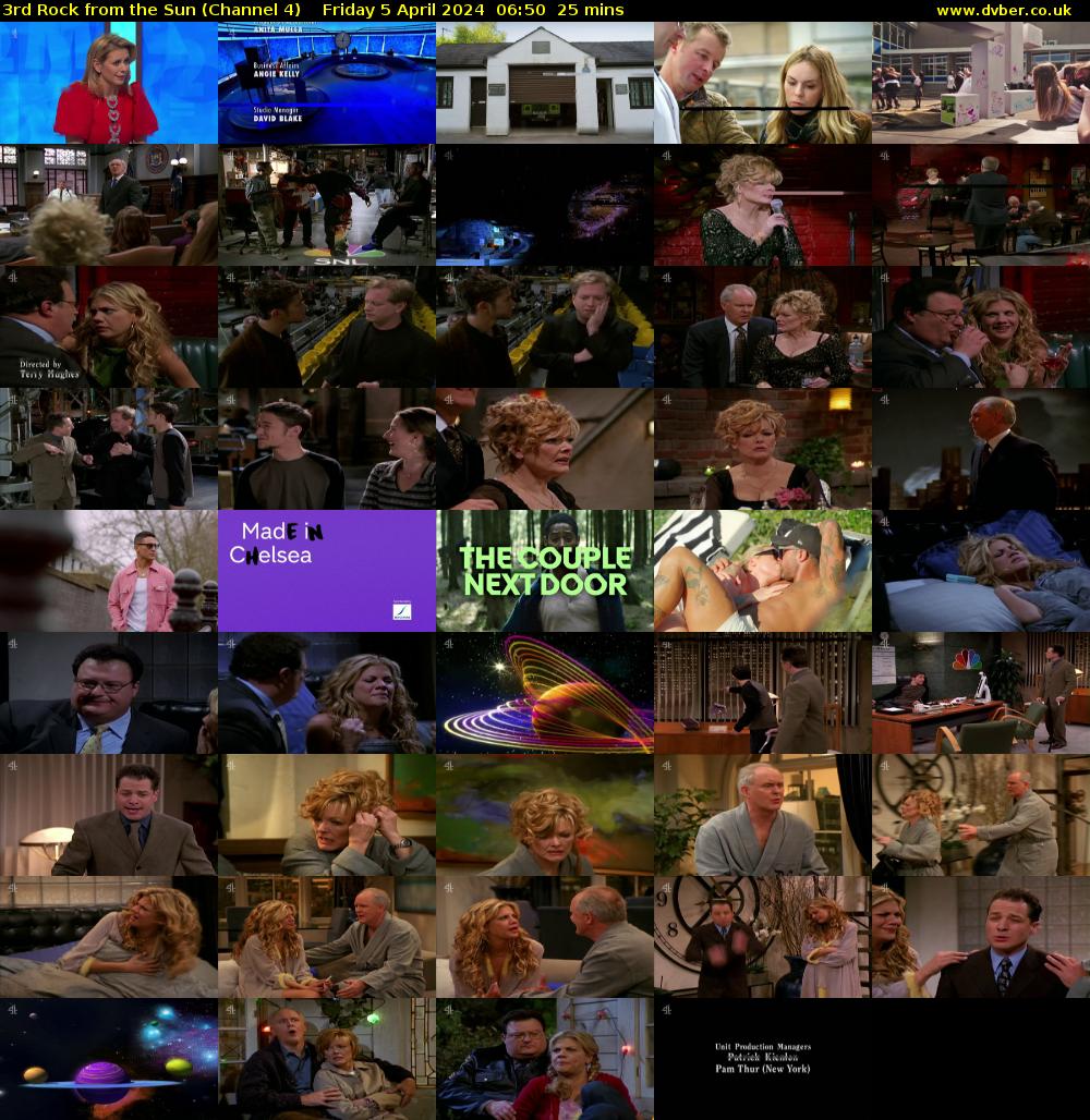 3rd Rock from the Sun (Channel 4) Friday 5 April 2024 06:50 - 07:15