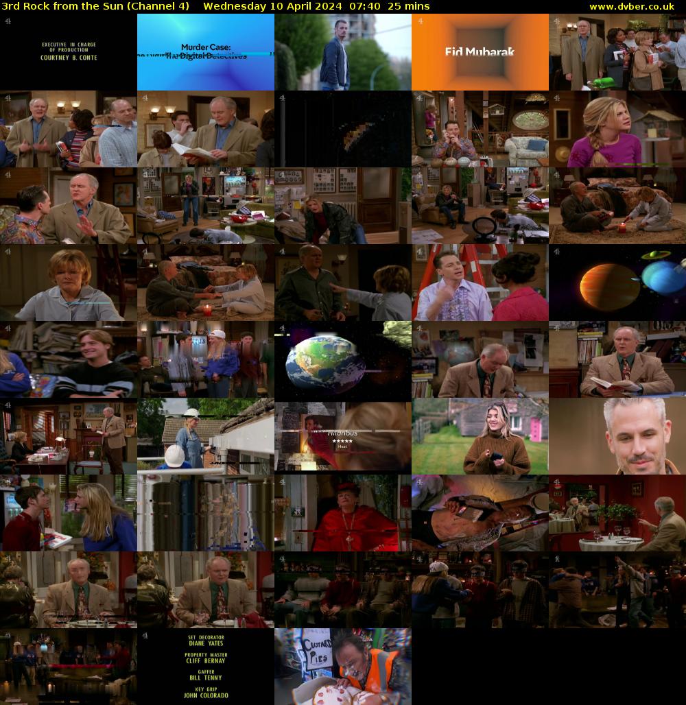3rd Rock from the Sun (Channel 4) Wednesday 10 April 2024 07:40 - 08:05