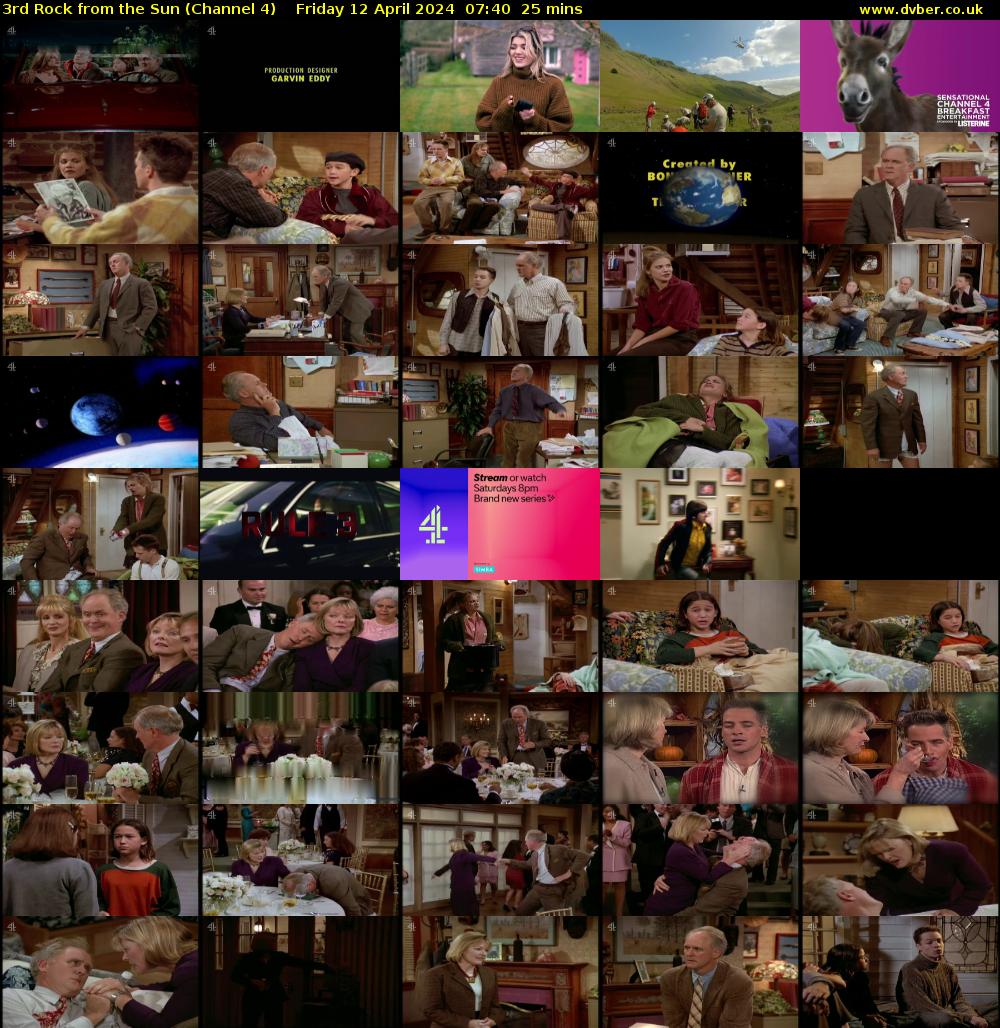 3rd Rock from the Sun (Channel 4) Friday 12 April 2024 07:40 - 08:05