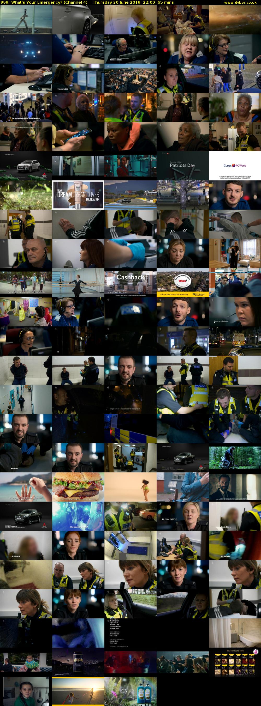 999: What's Your Emergency? (Channel 4) Thursday 20 June 2019 22:00 - 23:05