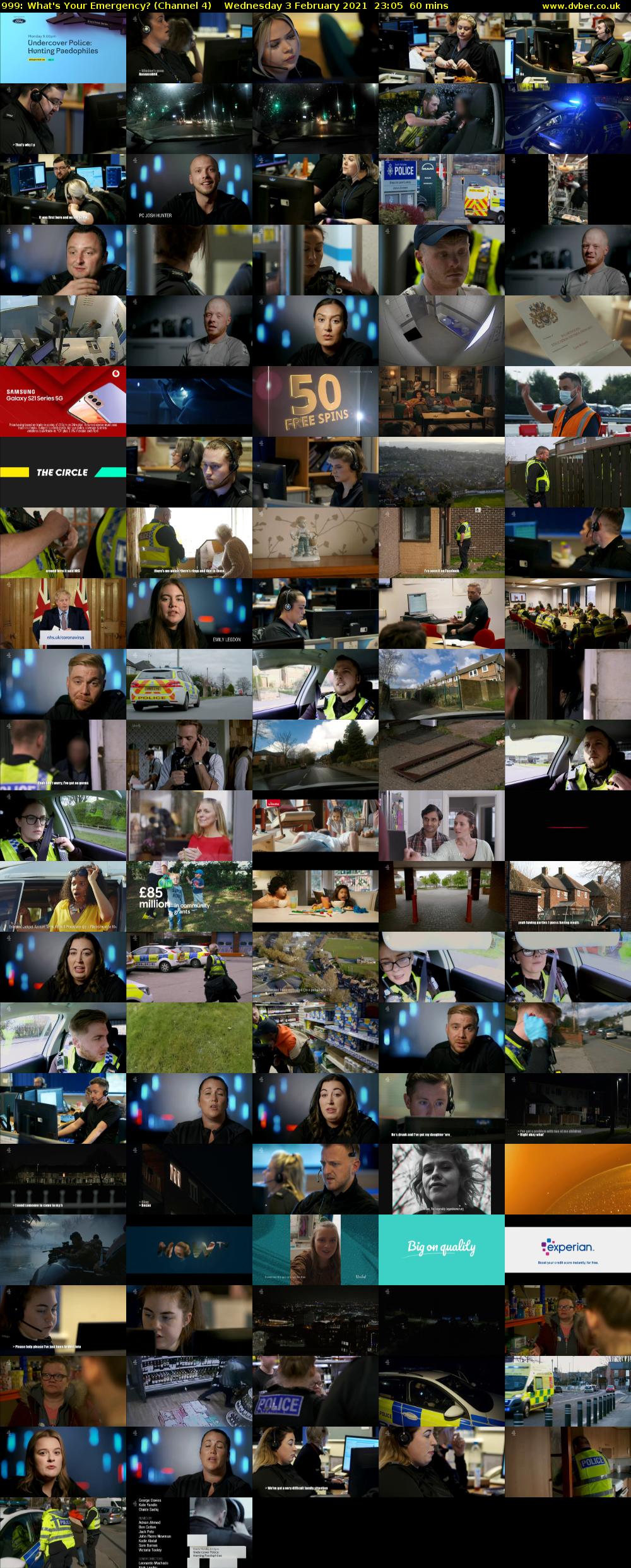 999: What's Your Emergency? (Channel 4) Wednesday 3 February 2021 23:05 - 00:05