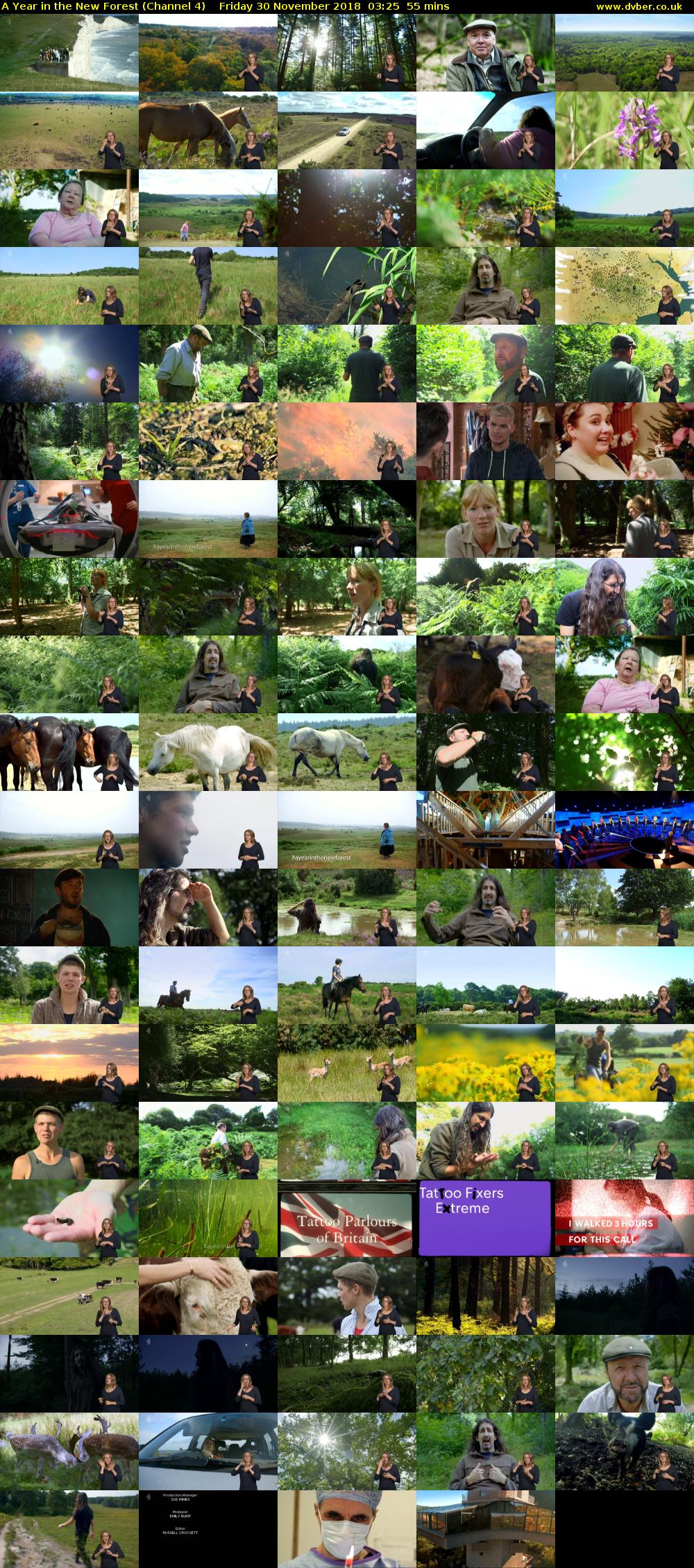 A Year in the New Forest (Channel 4) Friday 30 November 2018 03:25 - 04:20