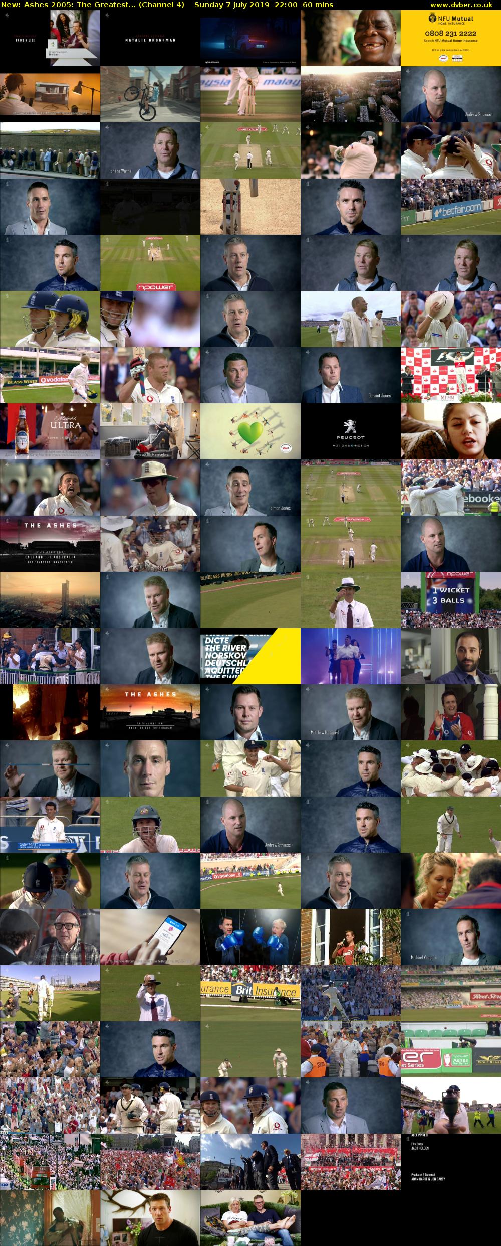 Ashes 2005: The Greatest... (Channel 4) Sunday 7 July 2019 22:00 - 23:00