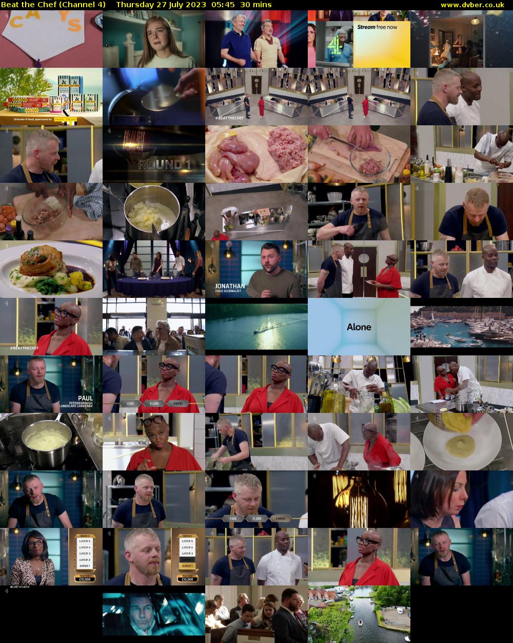 Beat the Chef (Channel 4) Thursday 27 July 2023 05:45 - 06:15