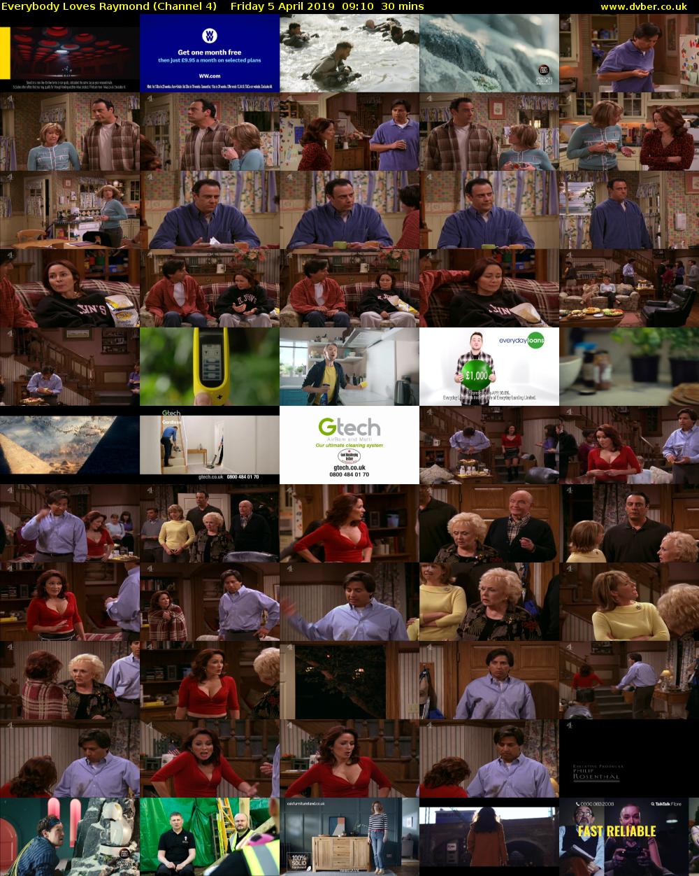 Everybody Loves Raymond (Channel 4) Friday 5 April 2019 09:10 - 09:40