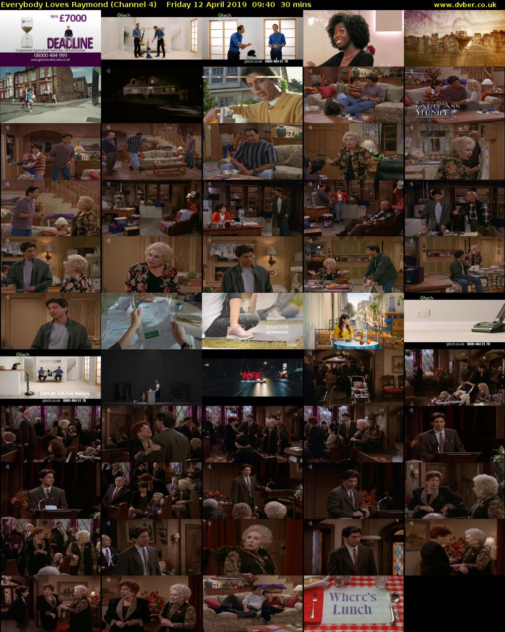 Everybody Loves Raymond (Channel 4) Friday 12 April 2019 09:40 - 10:10