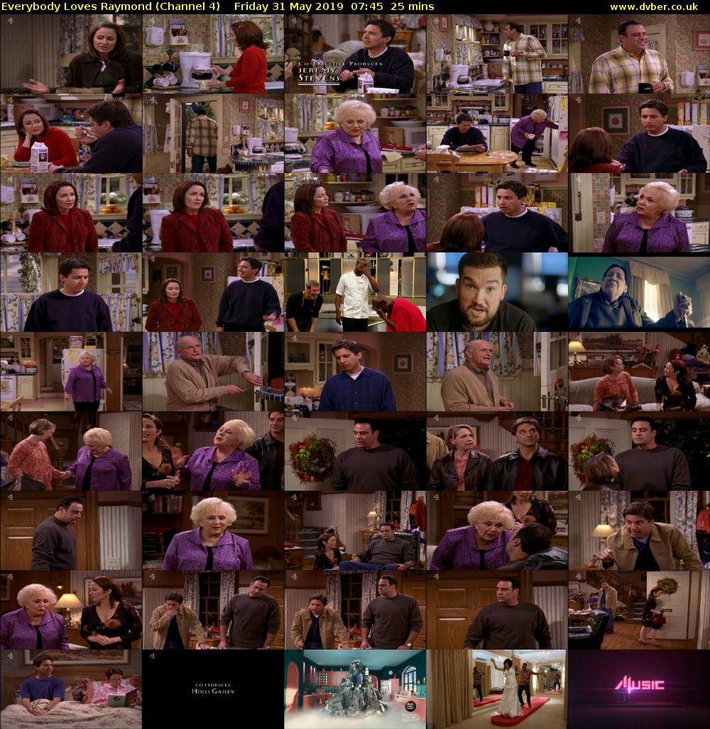 Everybody Loves Raymond (Channel 4) Friday 31 May 2019 07:45 - 08:10
