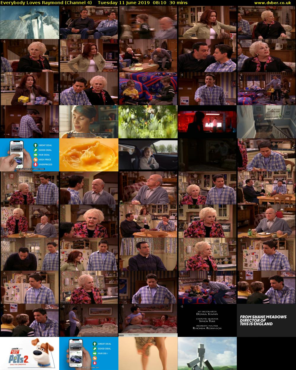 Everybody Loves Raymond (Channel 4) Tuesday 11 June 2019 08:10 - 08:40