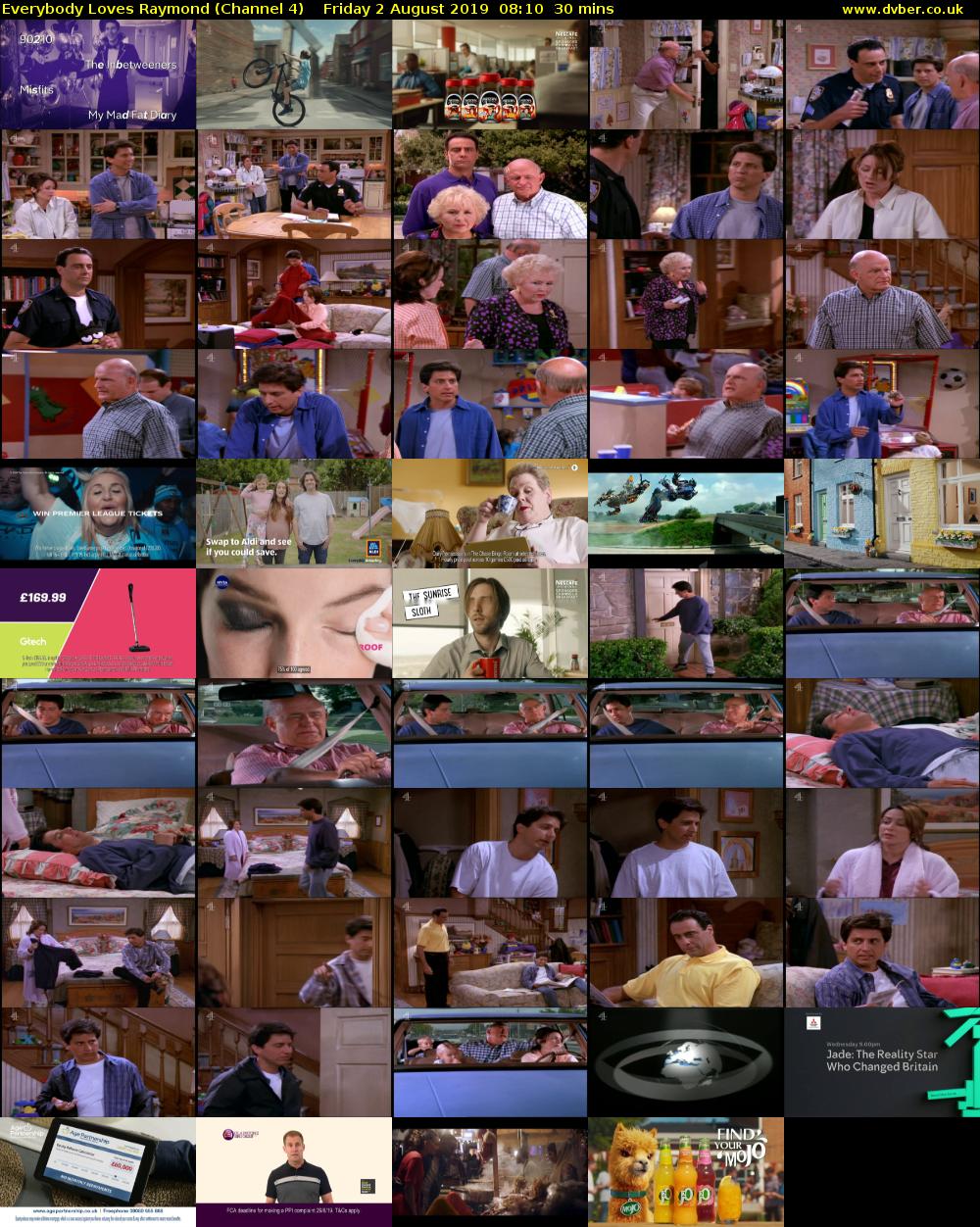 Everybody Loves Raymond (Channel 4) Friday 2 August 2019 08:10 - 08:40