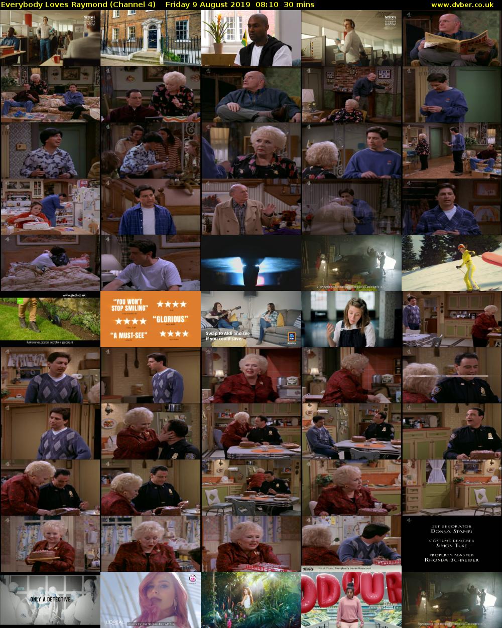 Everybody Loves Raymond (Channel 4) Friday 9 August 2019 08:10 - 08:40