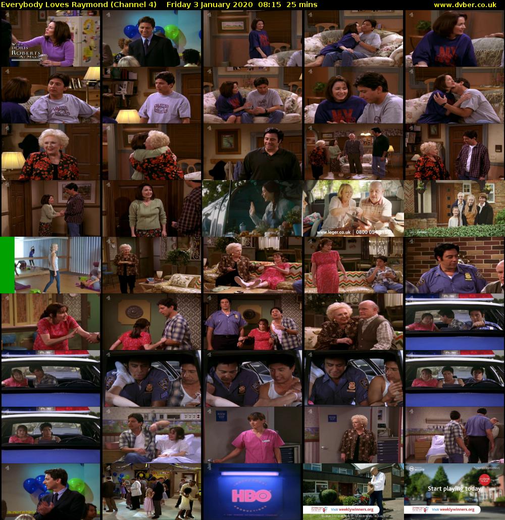 Everybody Loves Raymond (Channel 4) Friday 3 January 2020 08:15 - 08:40