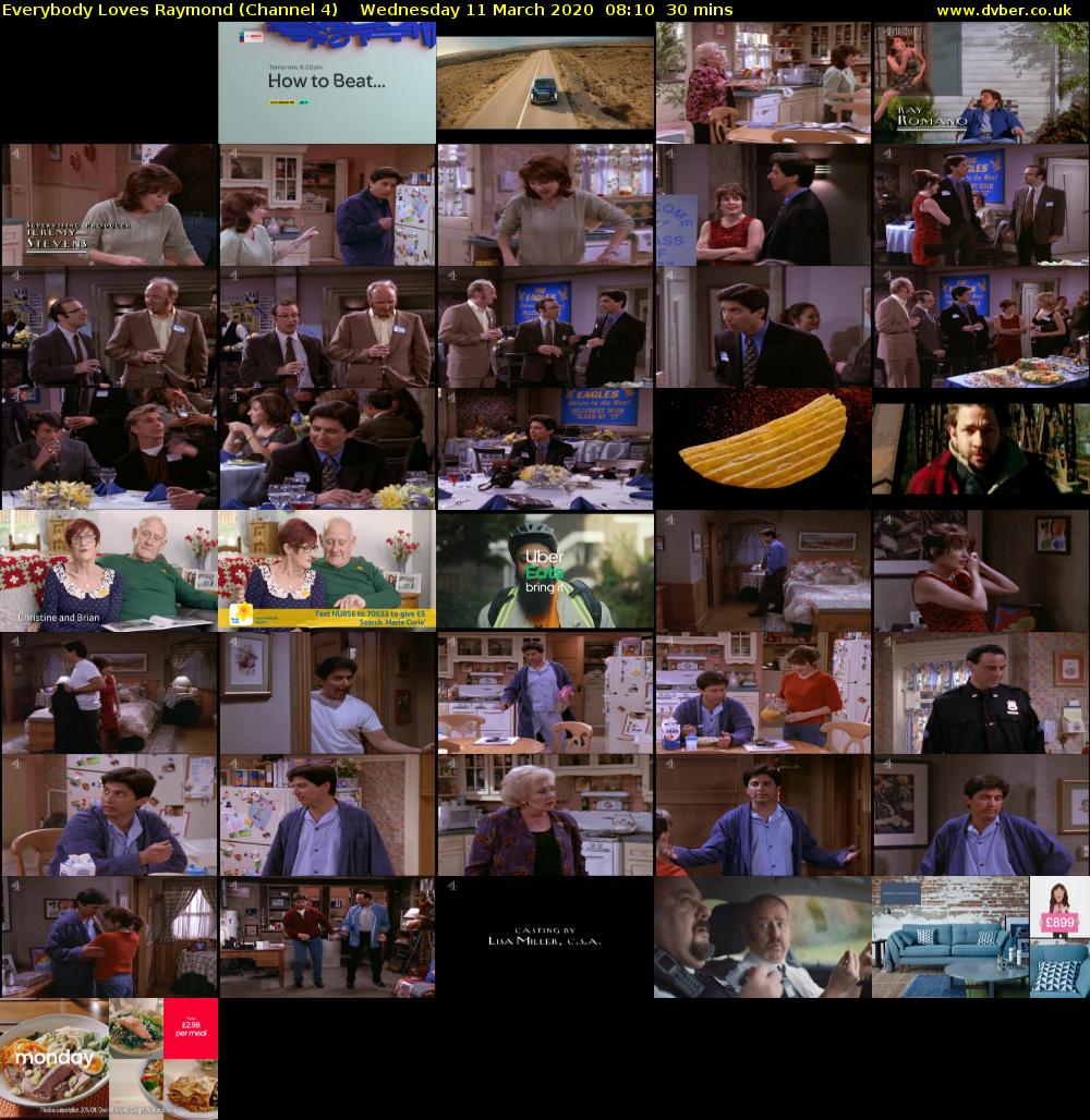 Everybody Loves Raymond (Channel 4) Wednesday 11 March 2020 08:10 - 08:40