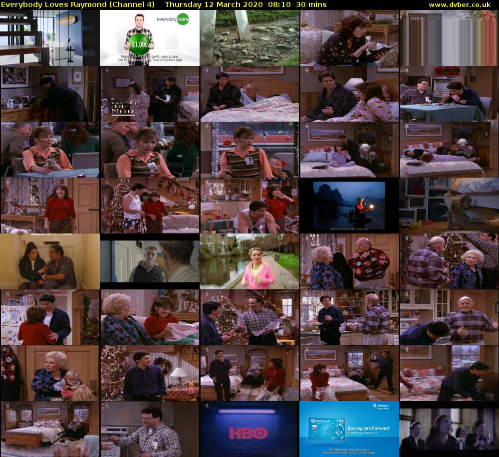Everybody Loves Raymond (Channel 4) Thursday 12 March 2020 08:10 - 08:40