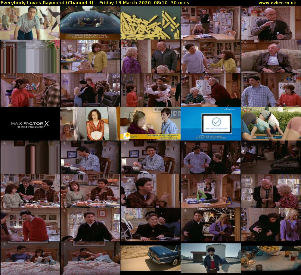 Everybody Loves Raymond (Channel 4) Friday 13 March 2020 08:10 - 08:40