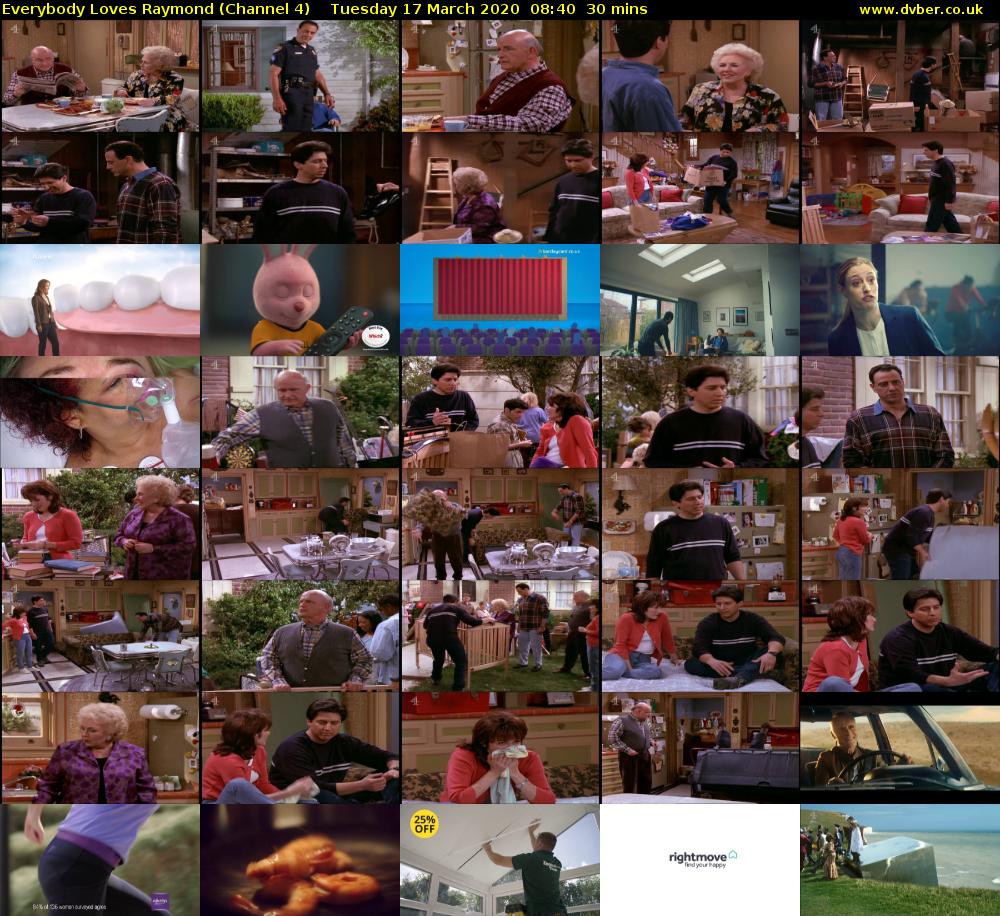Everybody Loves Raymond (Channel 4) Tuesday 17 March 2020 08:40 - 09:10