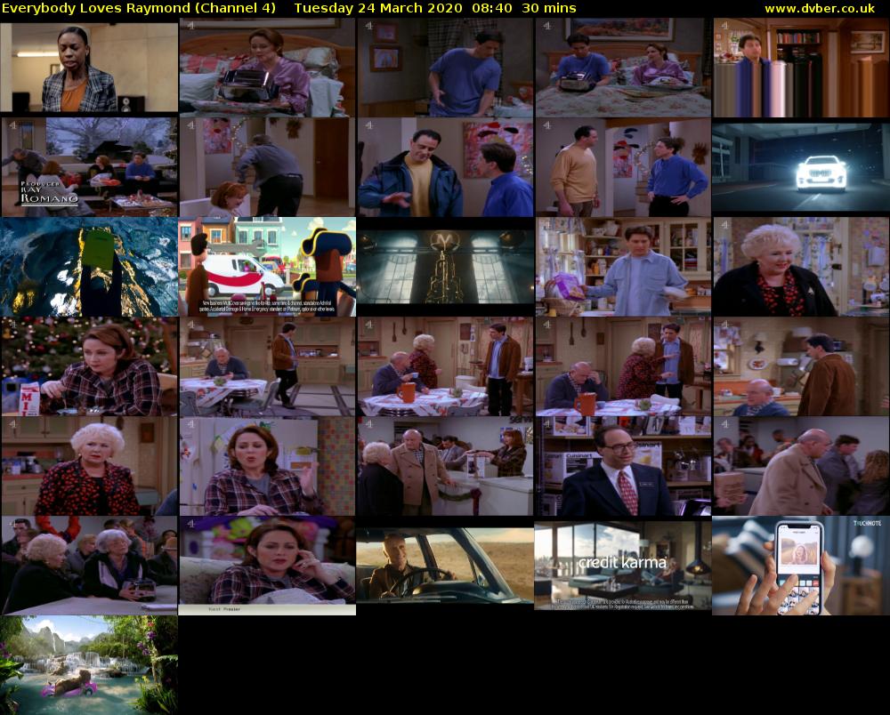 Everybody Loves Raymond (Channel 4) Tuesday 24 March 2020 08:40 - 09:10