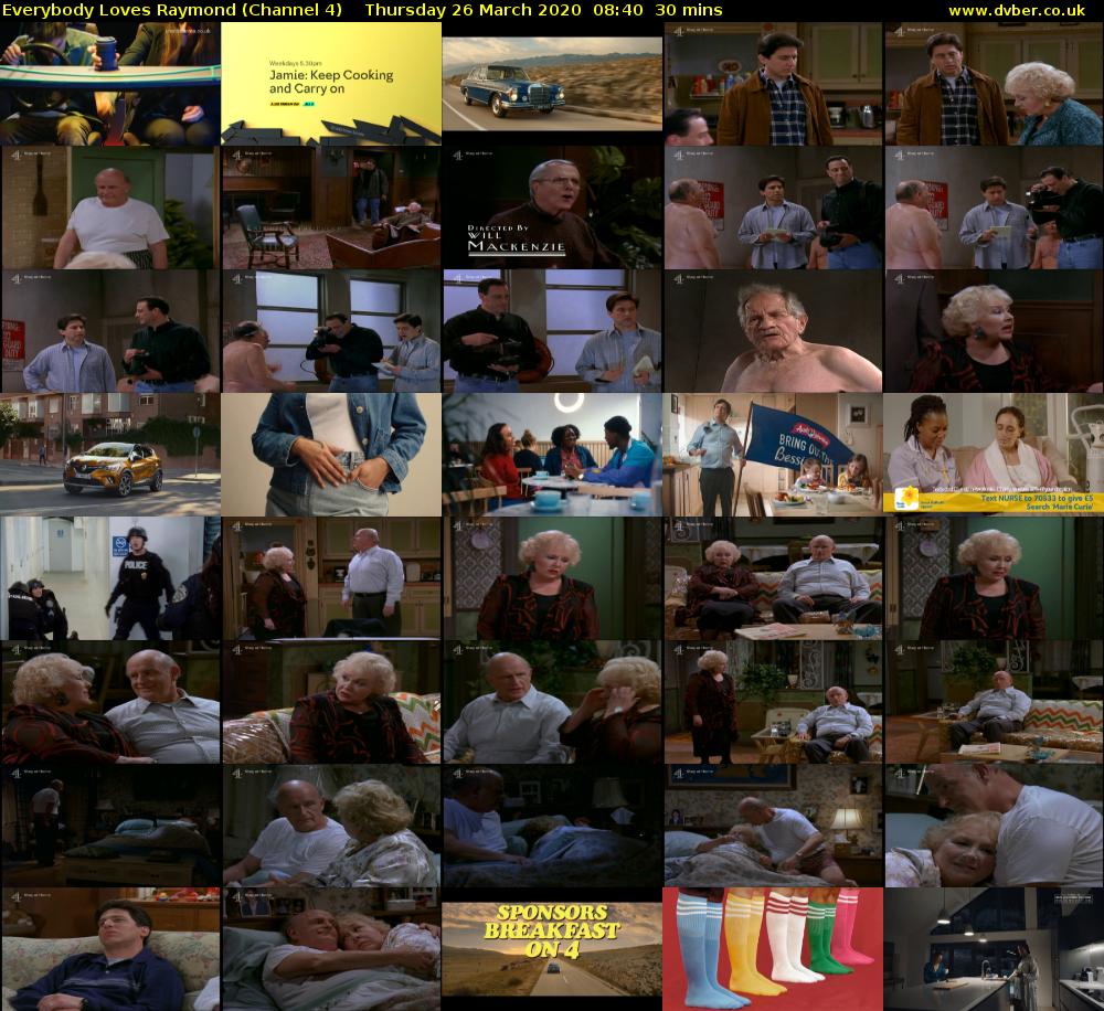 Everybody Loves Raymond (Channel 4) Thursday 26 March 2020 08:40 - 09:10