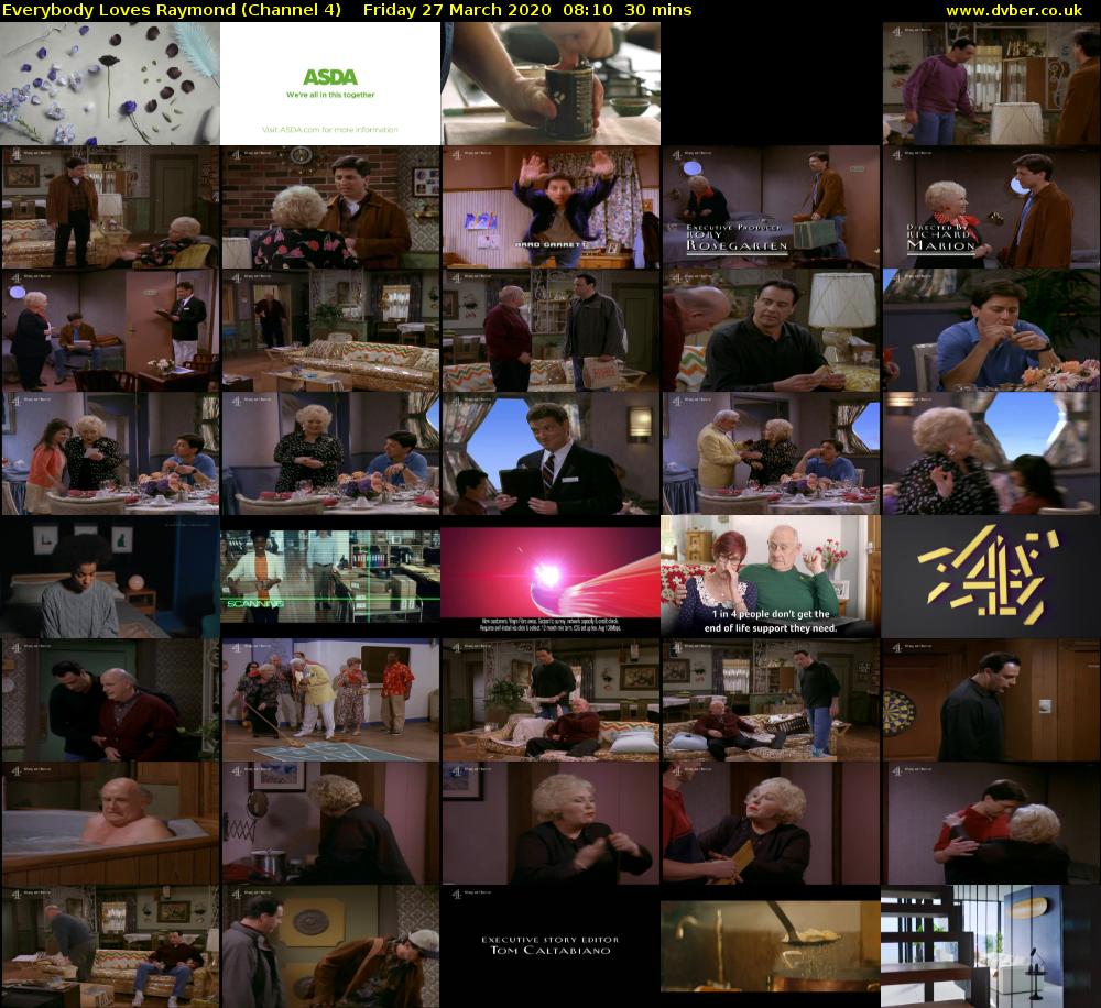 Everybody Loves Raymond (Channel 4) Friday 27 March 2020 08:10 - 08:40