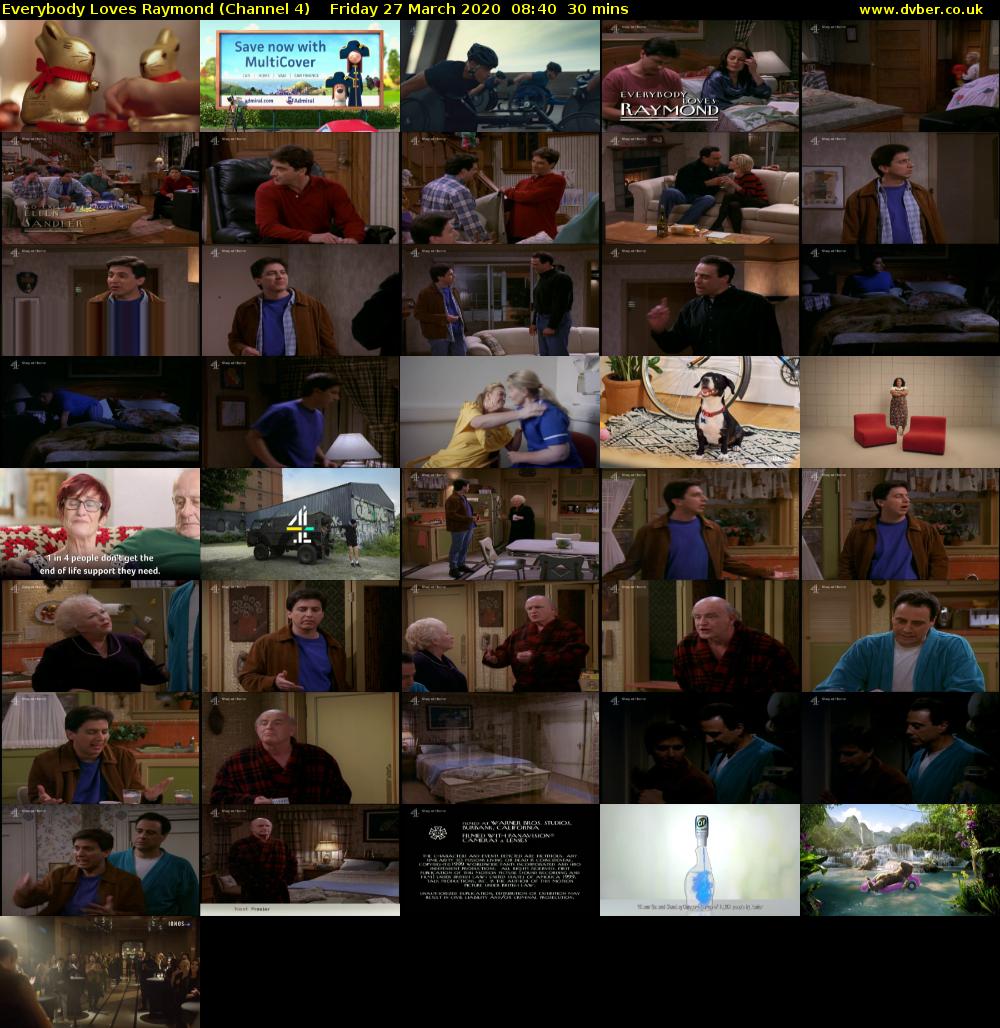Everybody Loves Raymond (Channel 4) Friday 27 March 2020 08:40 - 09:10