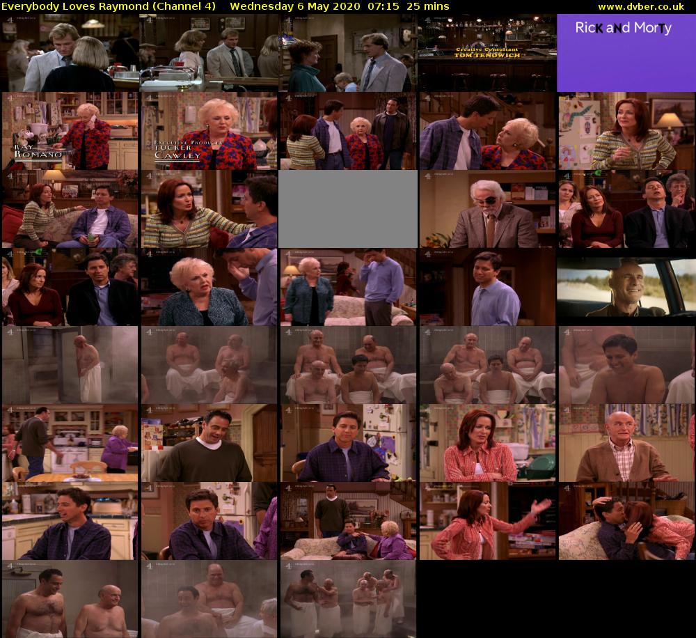 Everybody Loves Raymond (Channel 4) Wednesday 6 May 2020 07:15 - 07:40