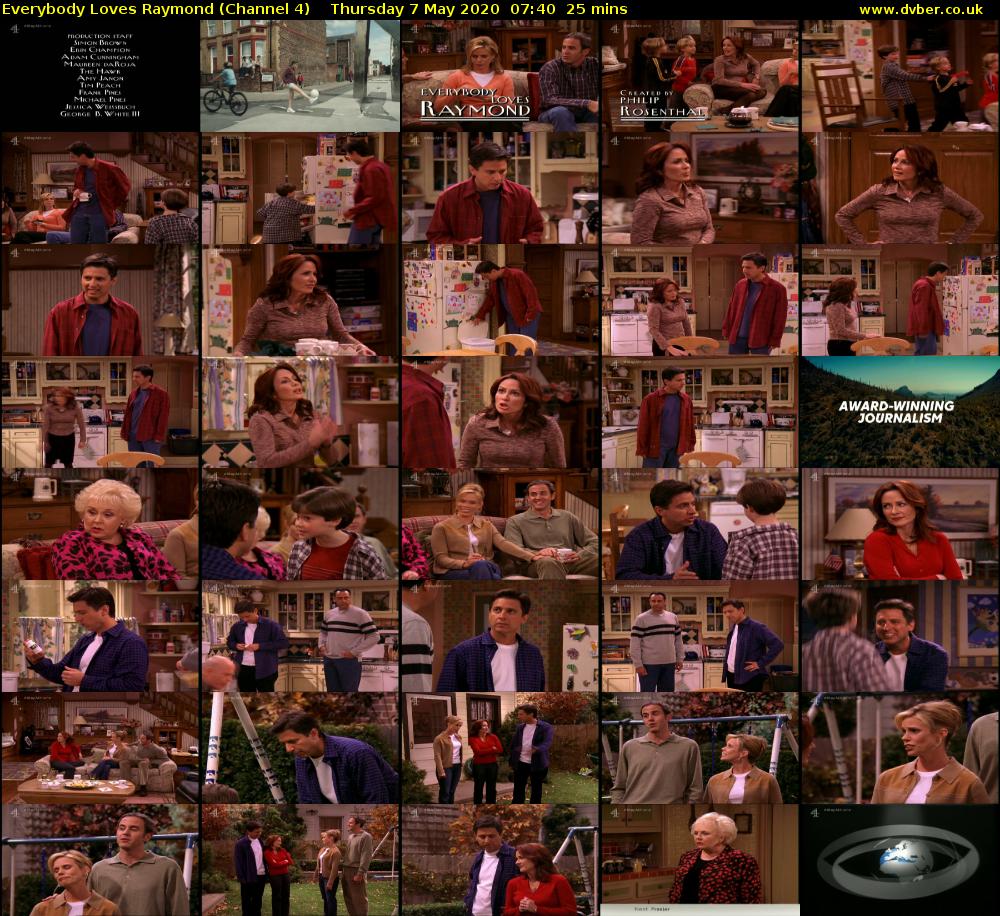 Everybody Loves Raymond (Channel 4) Thursday 7 May 2020 07:40 - 08:05