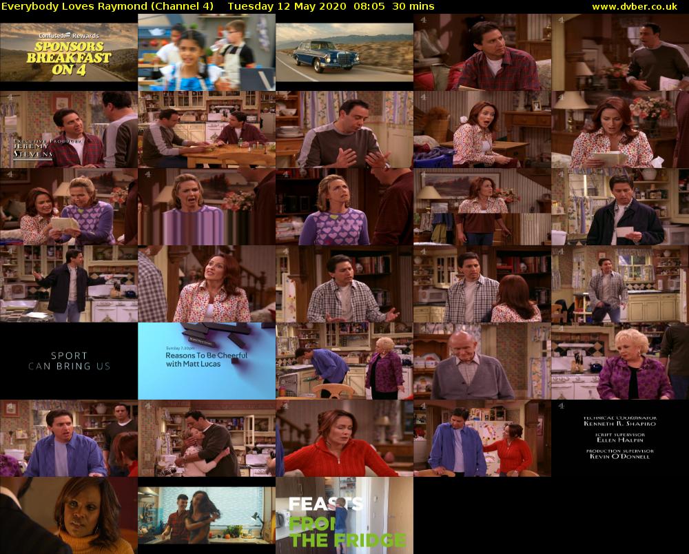 Everybody Loves Raymond (Channel 4) Tuesday 12 May 2020 08:05 - 08:35