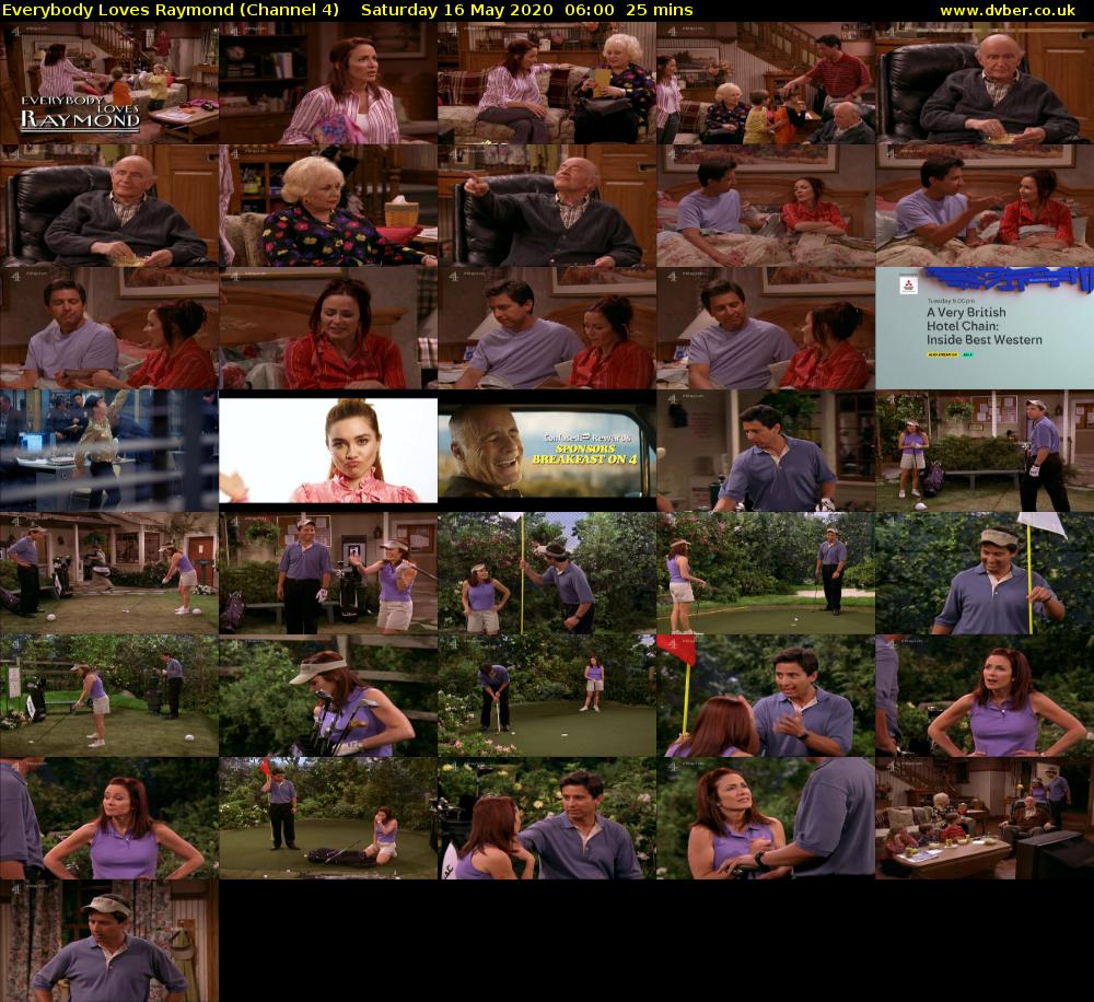 Everybody Loves Raymond (Channel 4) Saturday 16 May 2020 06:00 - 06:25