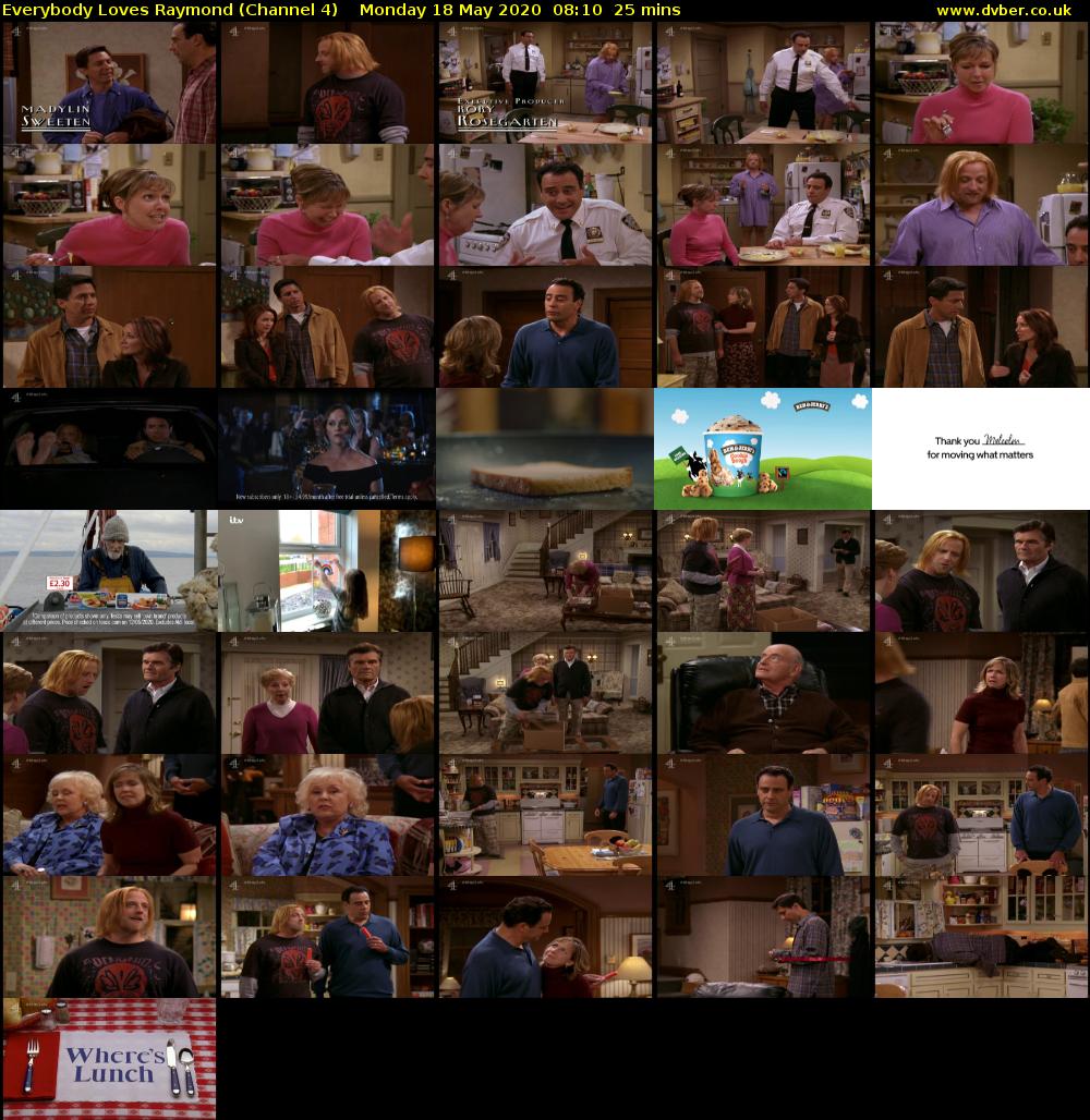 Everybody Loves Raymond (Channel 4) Monday 18 May 2020 08:10 - 08:35