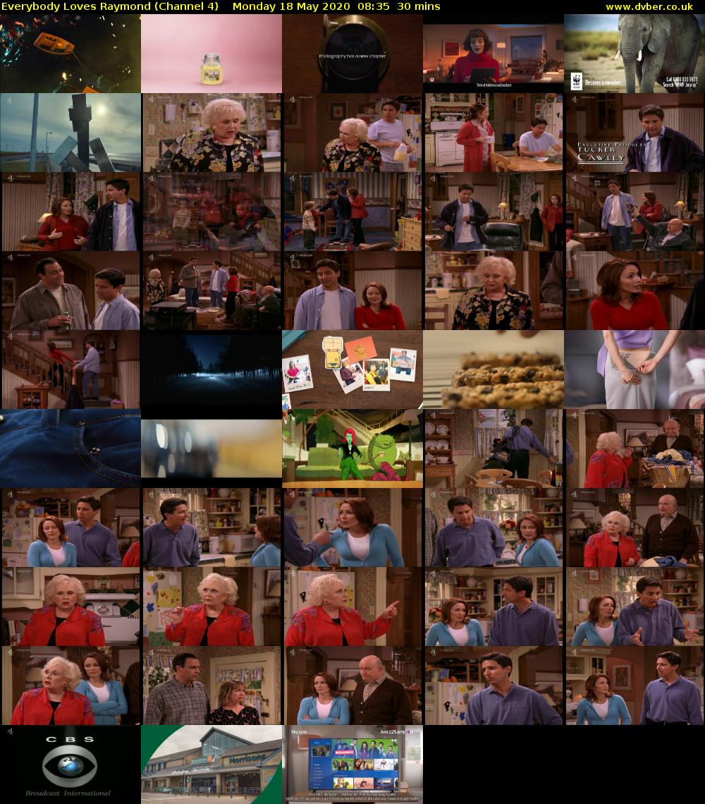 Everybody Loves Raymond (Channel 4) Monday 18 May 2020 08:35 - 09:05