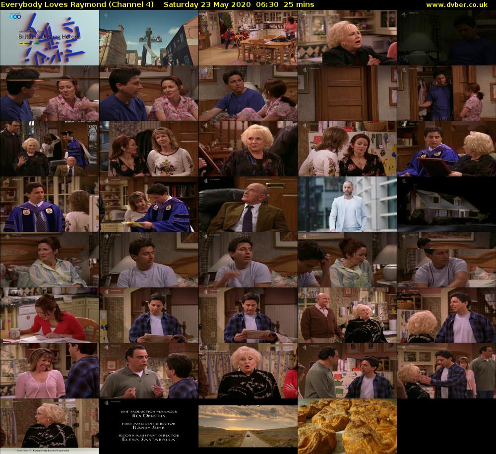 Everybody Loves Raymond (Channel 4) Saturday 23 May 2020 06:30 - 06:55