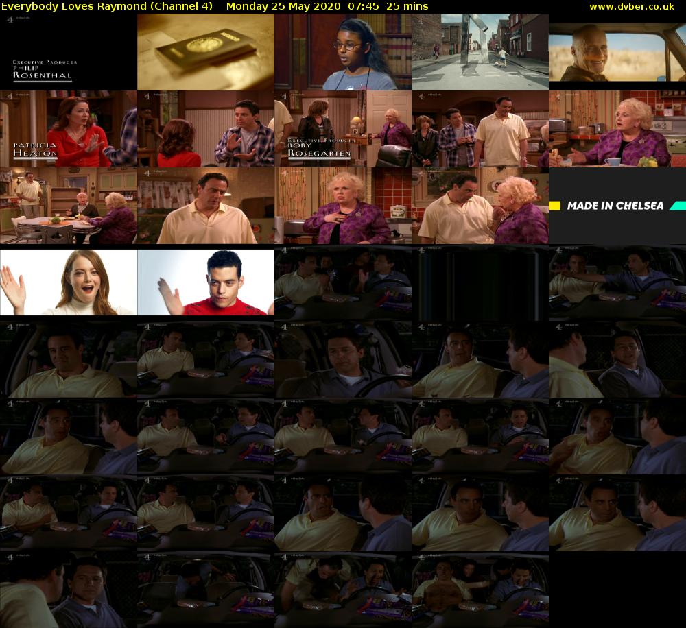 Everybody Loves Raymond (Channel 4) Monday 25 May 2020 07:45 - 08:10