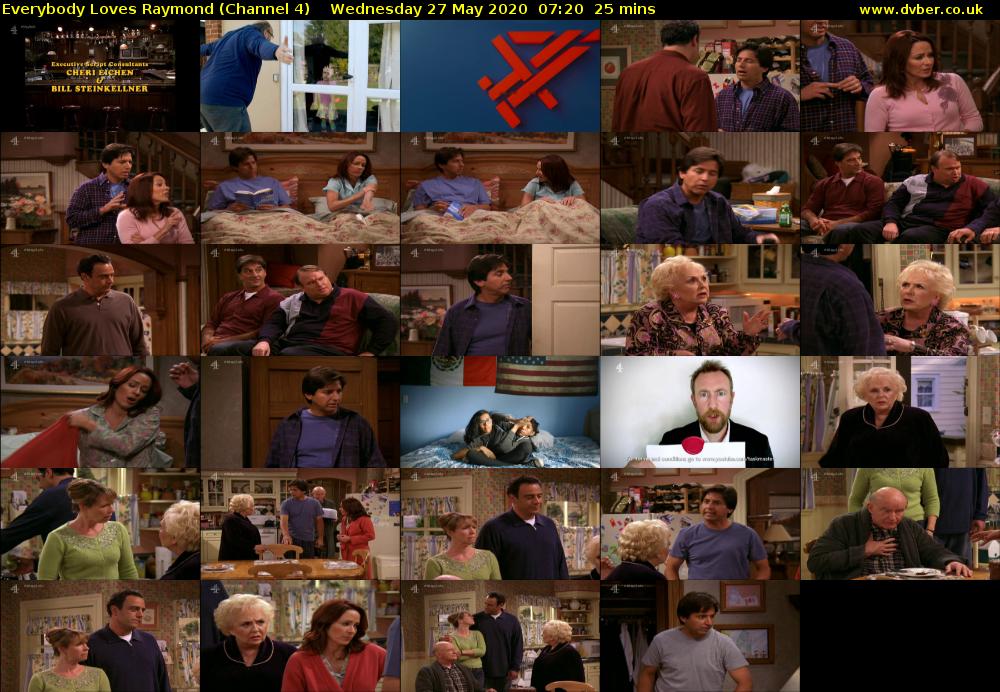 Everybody Loves Raymond (Channel 4) Wednesday 27 May 2020 07:20 - 07:45