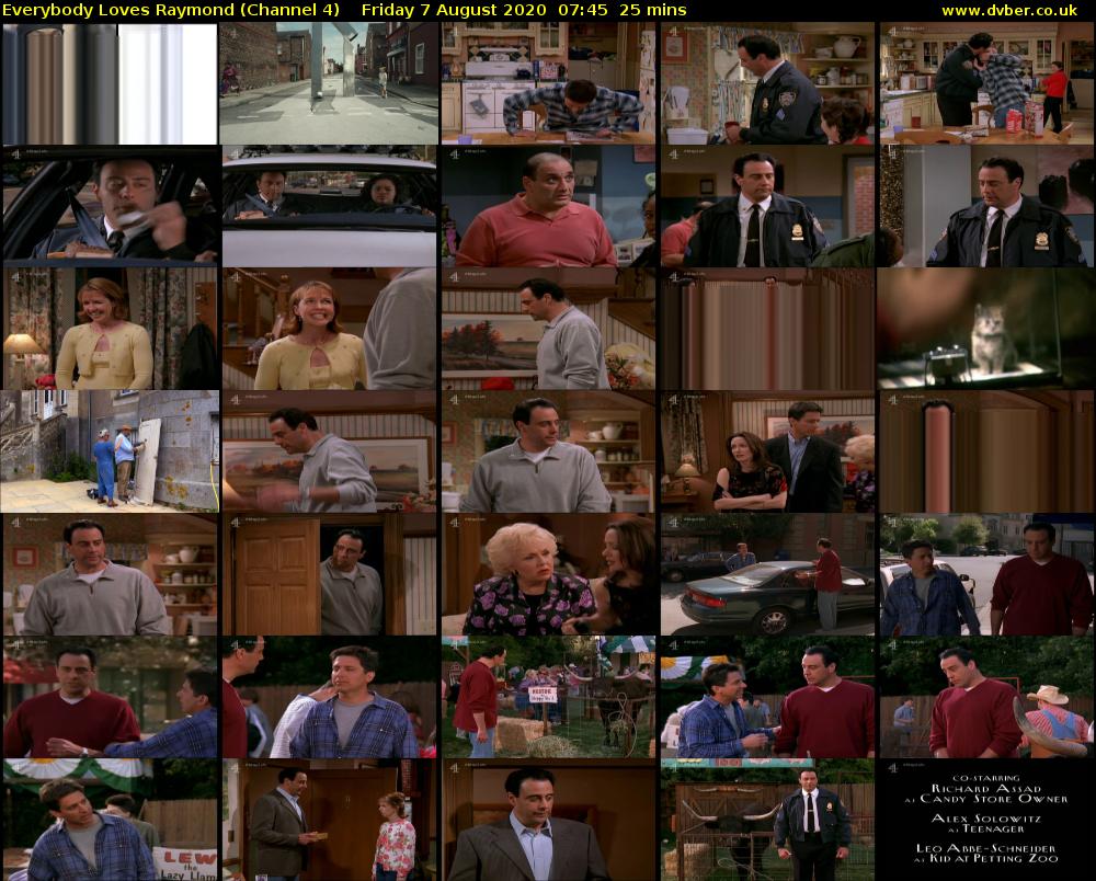 Everybody Loves Raymond (Channel 4) Friday 7 August 2020 07:45 - 08:10