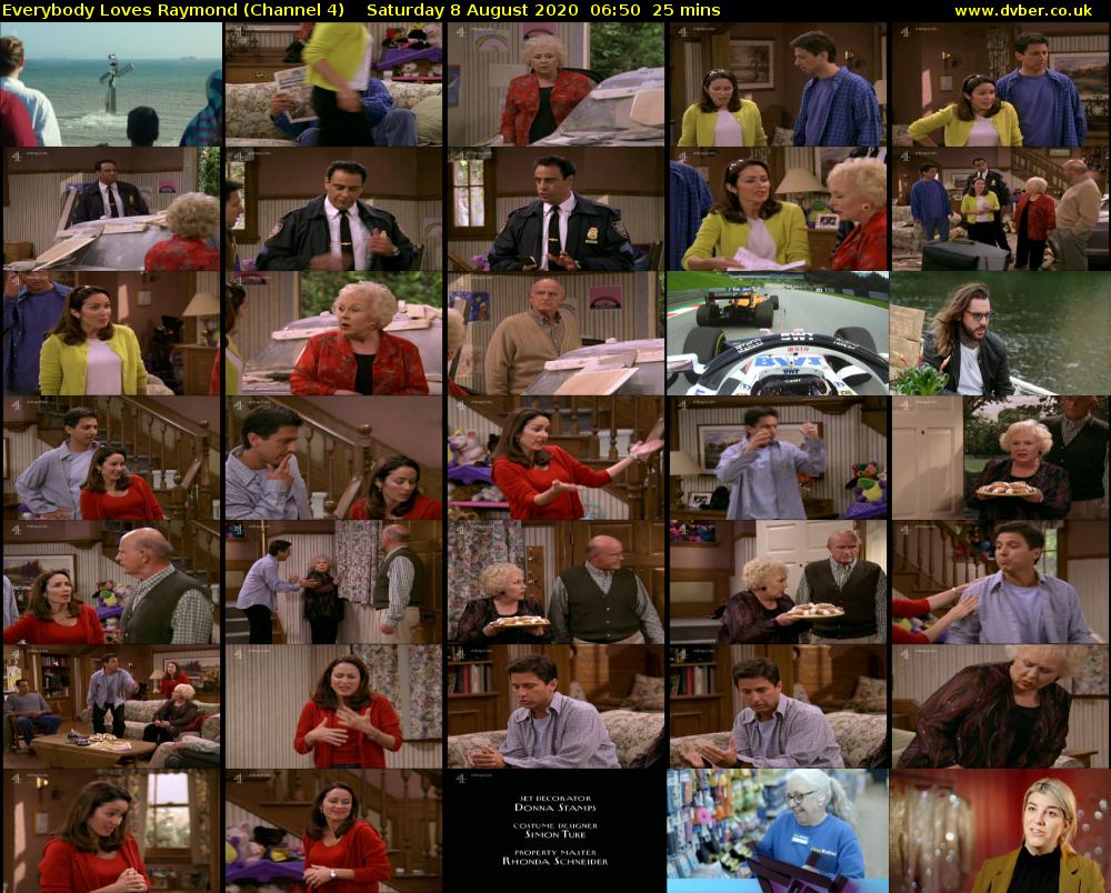 Everybody Loves Raymond (Channel 4) Saturday 8 August 2020 06:50 - 07:15