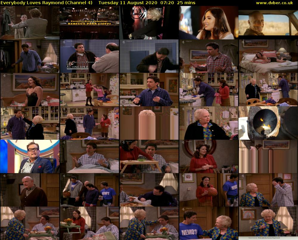 Everybody Loves Raymond (Channel 4) Tuesday 11 August 2020 07:20 - 07:45