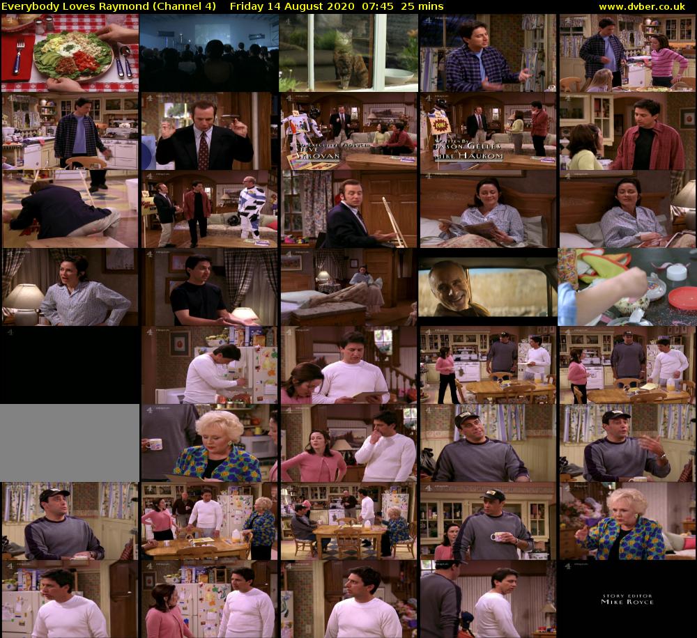 Everybody Loves Raymond (Channel 4) Friday 14 August 2020 07:45 - 08:10