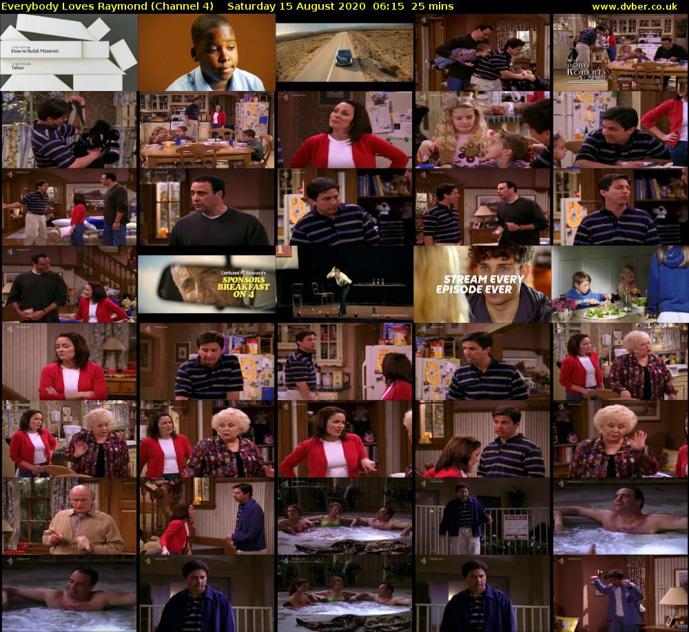 Everybody Loves Raymond (Channel 4) Saturday 15 August 2020 06:15 - 06:40