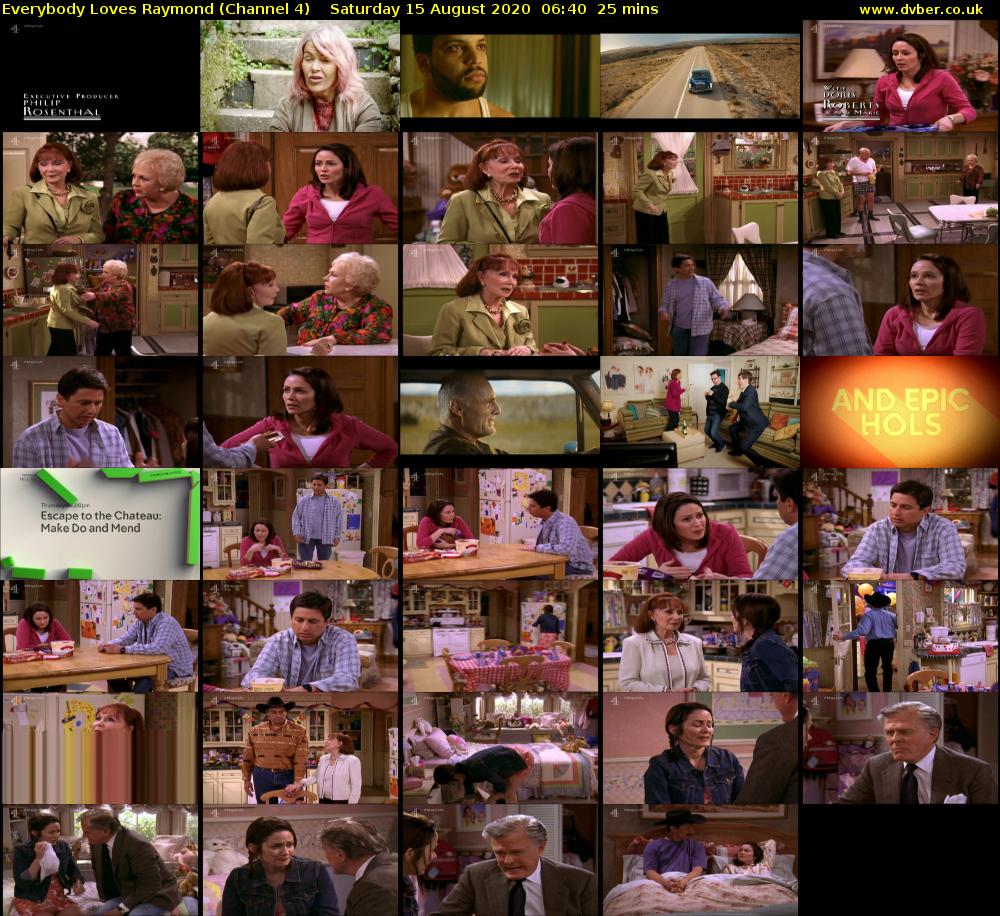 Everybody Loves Raymond (Channel 4) Saturday 15 August 2020 06:40 - 07:05