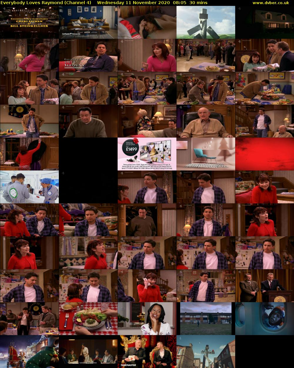 Everybody Loves Raymond (Channel 4) Wednesday 11 November 2020 08:05 - 08:35