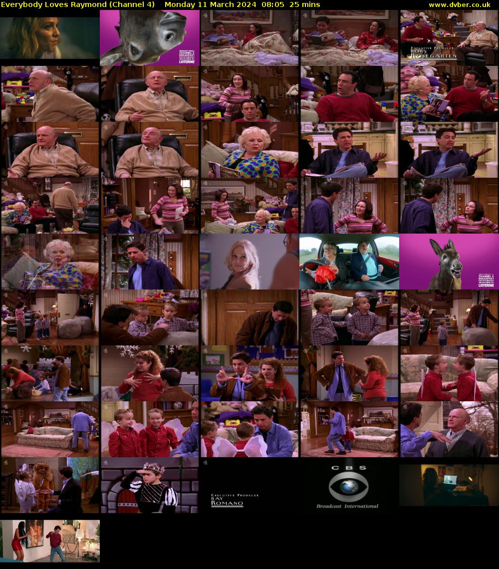 Everybody Loves Raymond (Channel 4) Monday 11 March 2024 08:05 - 08:30