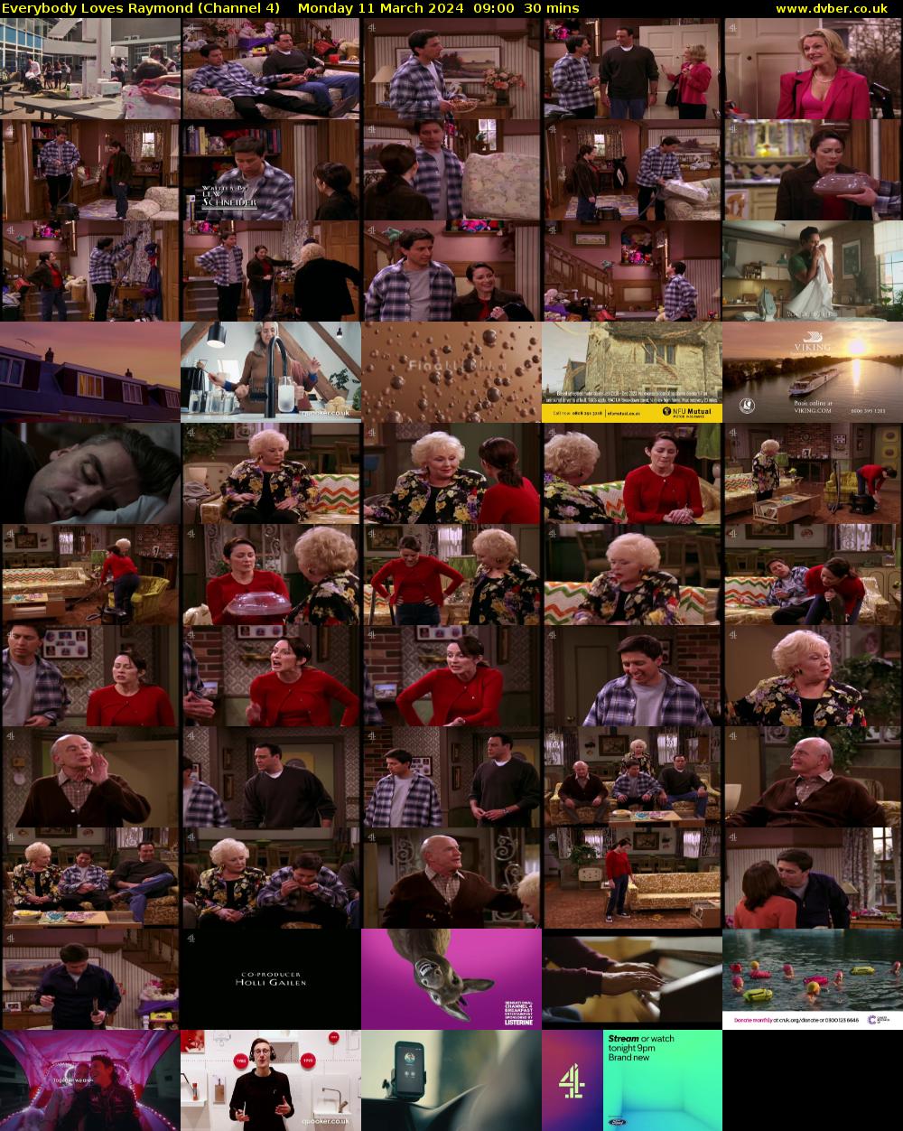 Everybody Loves Raymond (Channel 4) Monday 11 March 2024 09:00 - 09:30