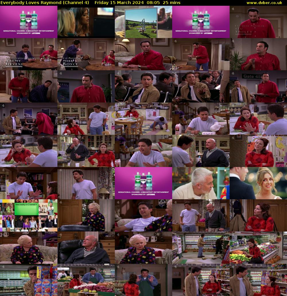 Everybody Loves Raymond (Channel 4) Friday 15 March 2024 08:05 - 08:30