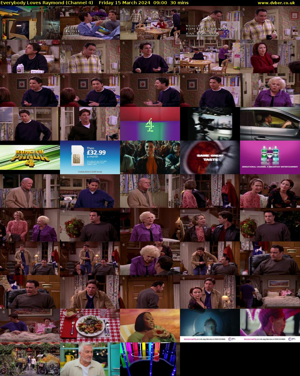 Everybody Loves Raymond (Channel 4) Friday 15 March 2024 09:00 - 09:30