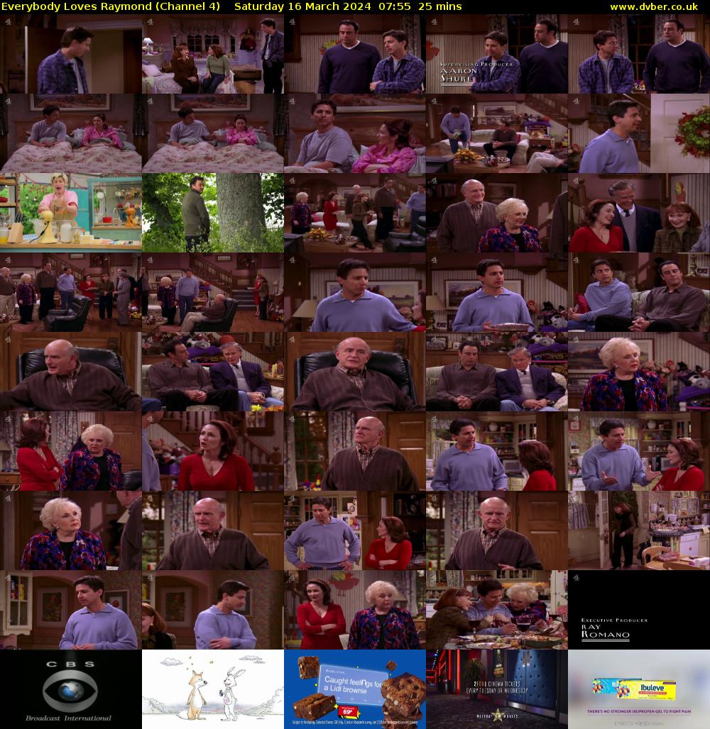 Everybody Loves Raymond (Channel 4) Saturday 16 March 2024 07:55 - 08:20